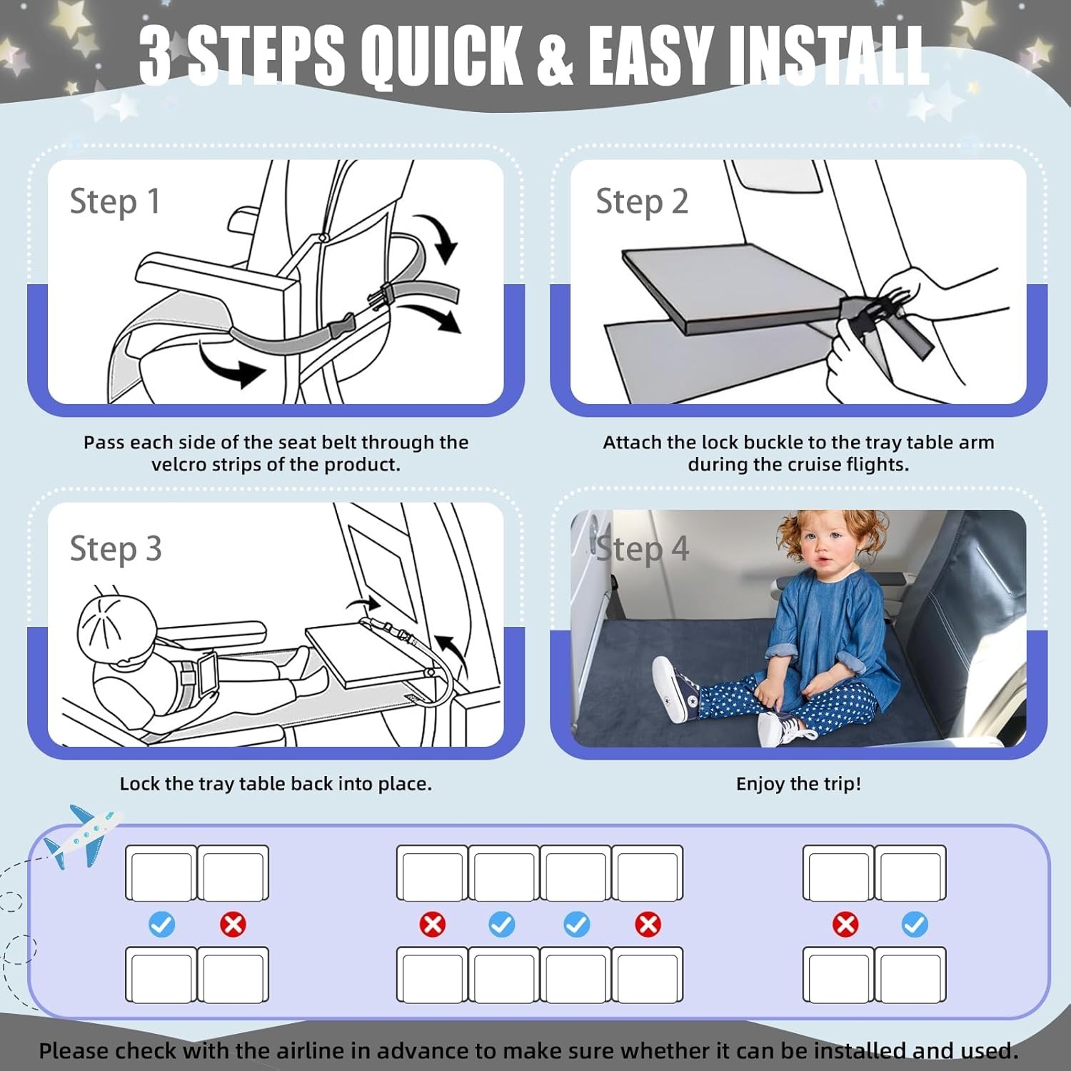 Airplane Bed for Toddlers, Essential Airplane Travel Items for Toddlers - Imagen 5