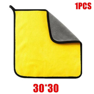 1/2/6Pcs Microfiber Cleaning Towel Thicken Soft Drying Cloth Car Body Washing To