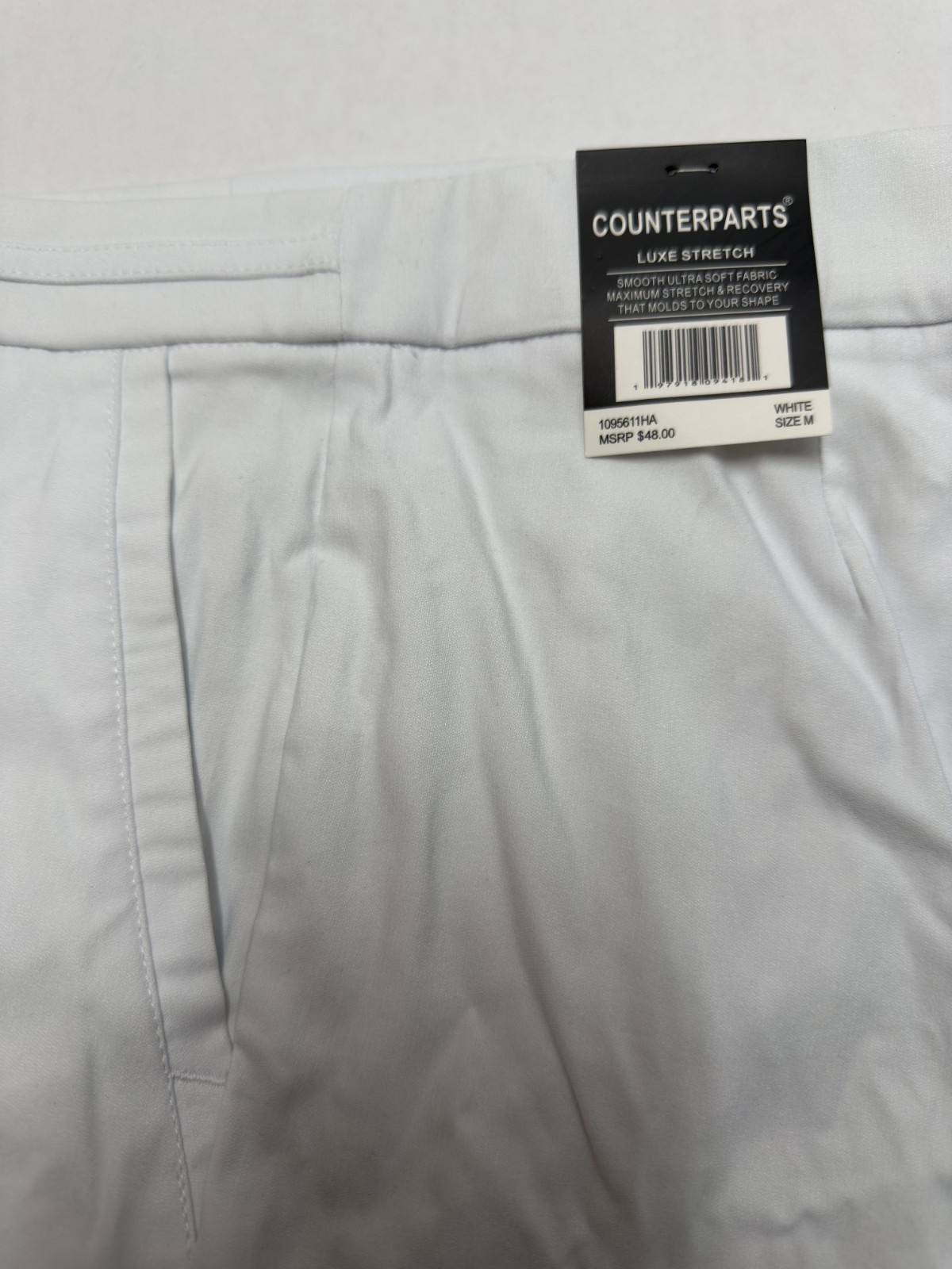 Counterparts Women's Size Medium Petite White Pants W/Gold Embellishment New - Imagen 4