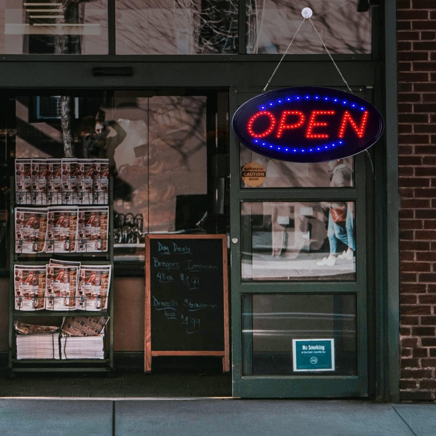 Animated Motion Ultra Bright OPEN Business Sign Store LED Neon Light with ON/OFF - Imagen 4