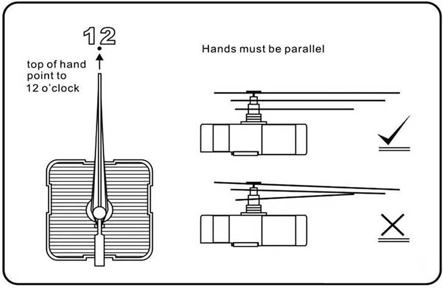 Replacement Silent Quartz Clock Movement Mechanism Battery Powered Hand Tool Kit