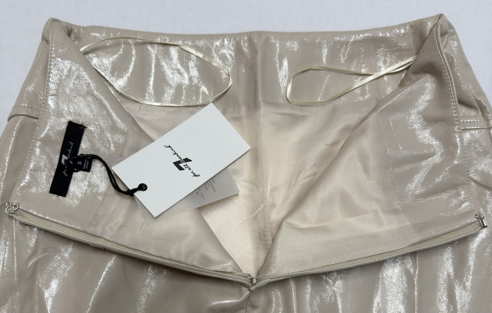 7 For All Mankind Women’s Polyurethane Skirt Size S - Imagen 5