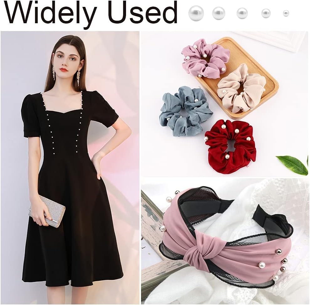 Pearl Setting Machine, Pearl Hand Press Tools with White Pearl Beads, Rivet S…