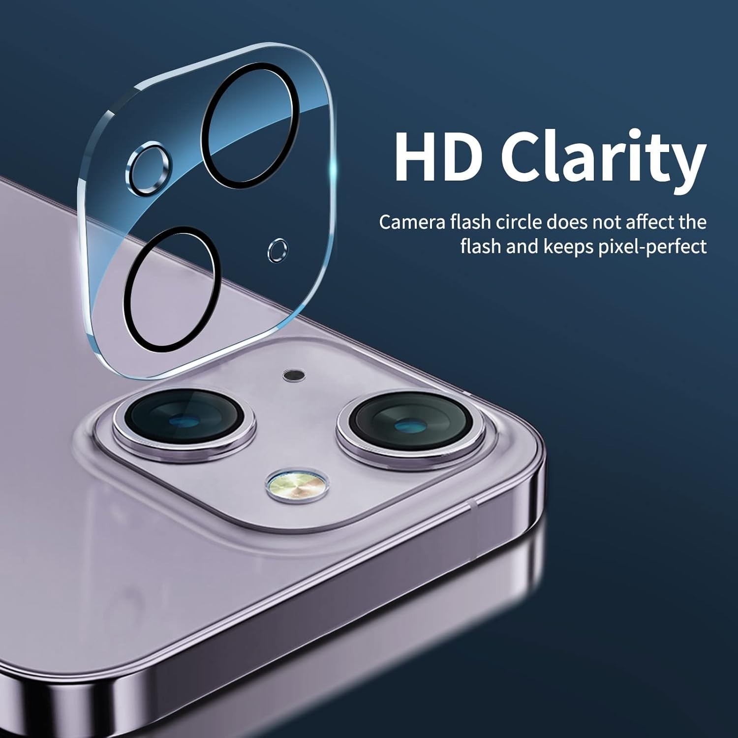 NEW’C [2 Pack] for iPhone 14 Plus Screen + Camera Lens Protector 9H Glass Kit