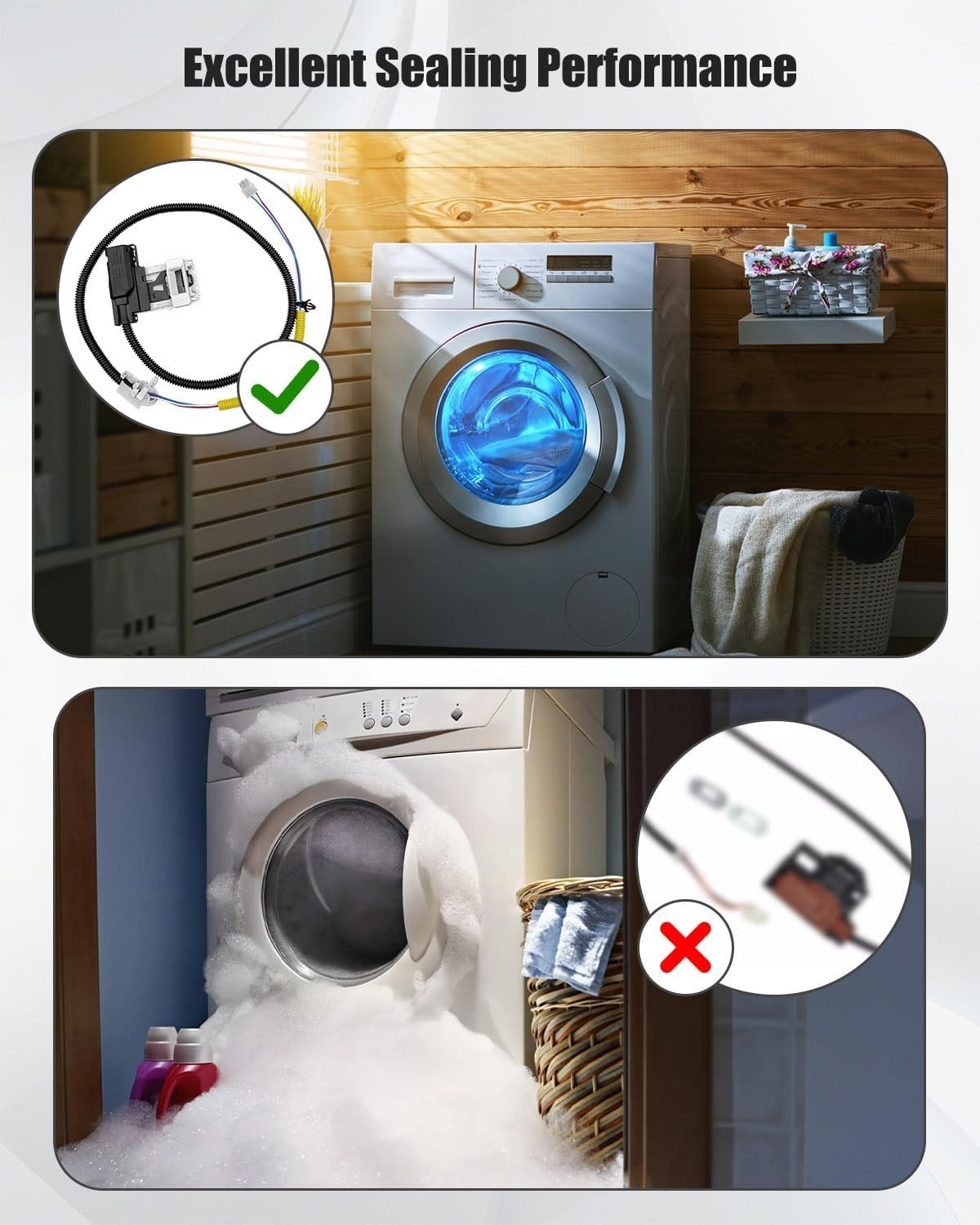 W11307244 Whirlpool Washer Door Lid Lock Switch Strike W10837741 Maytag Latch - Imagen 5