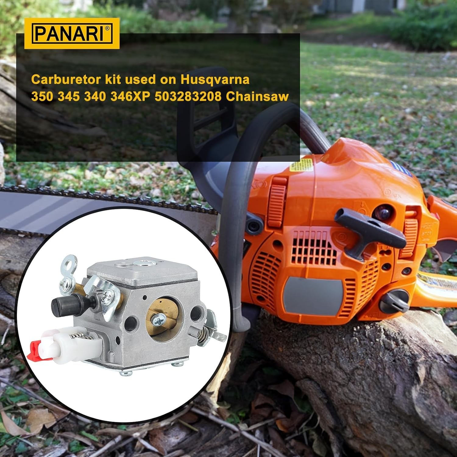 For HUSQVARNA 350 353 340 345 346 For Zama 503283208 Chainsaw Carburetor - Imagen 9