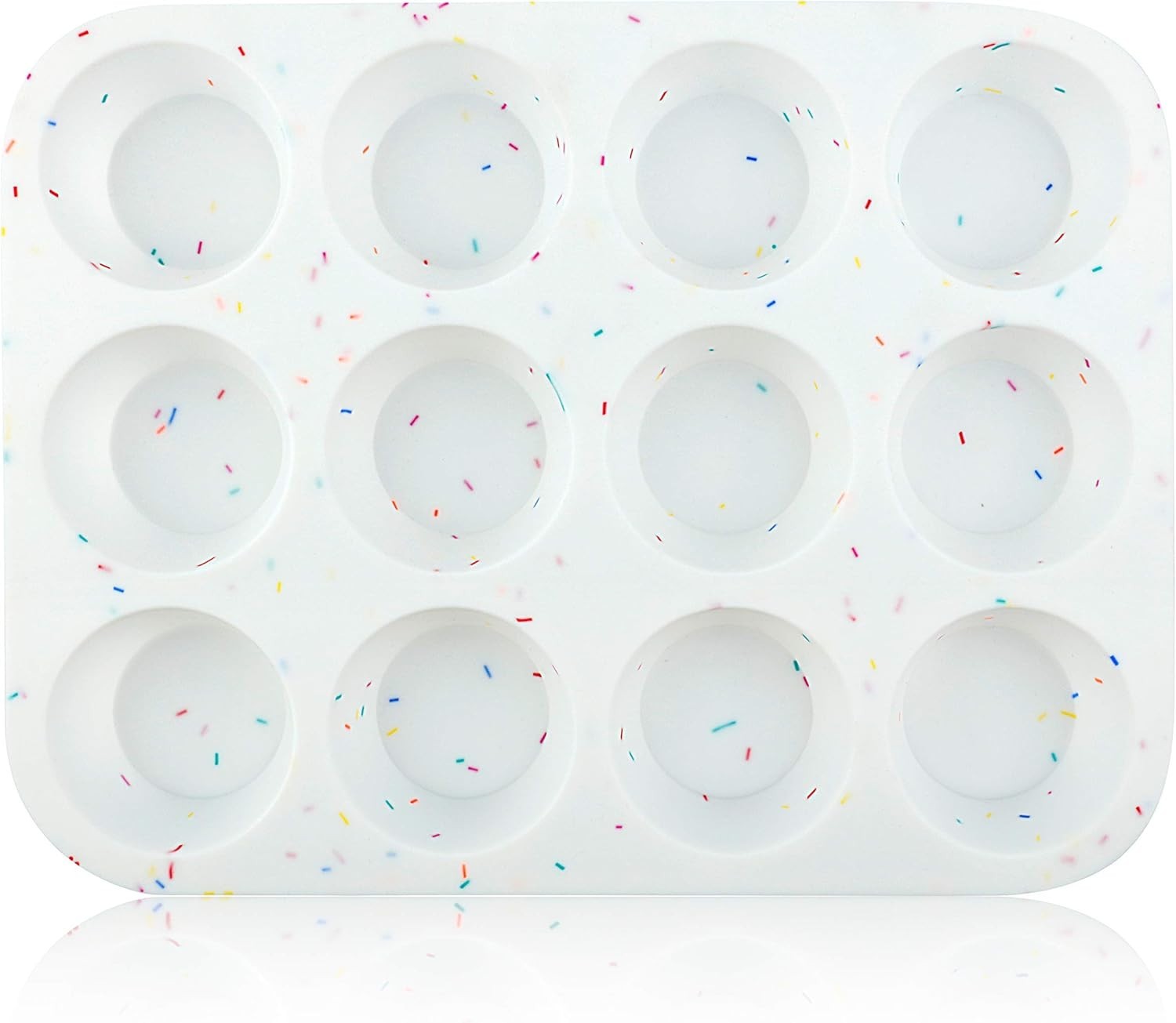 Silicone Muffin Pan & Cupcake Pans for Baking - 12 Cup Regular Siz