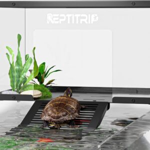 Turtle Basking Platform & Dock - Stainless Steel Turtle Ramp, Non-Slip Surface