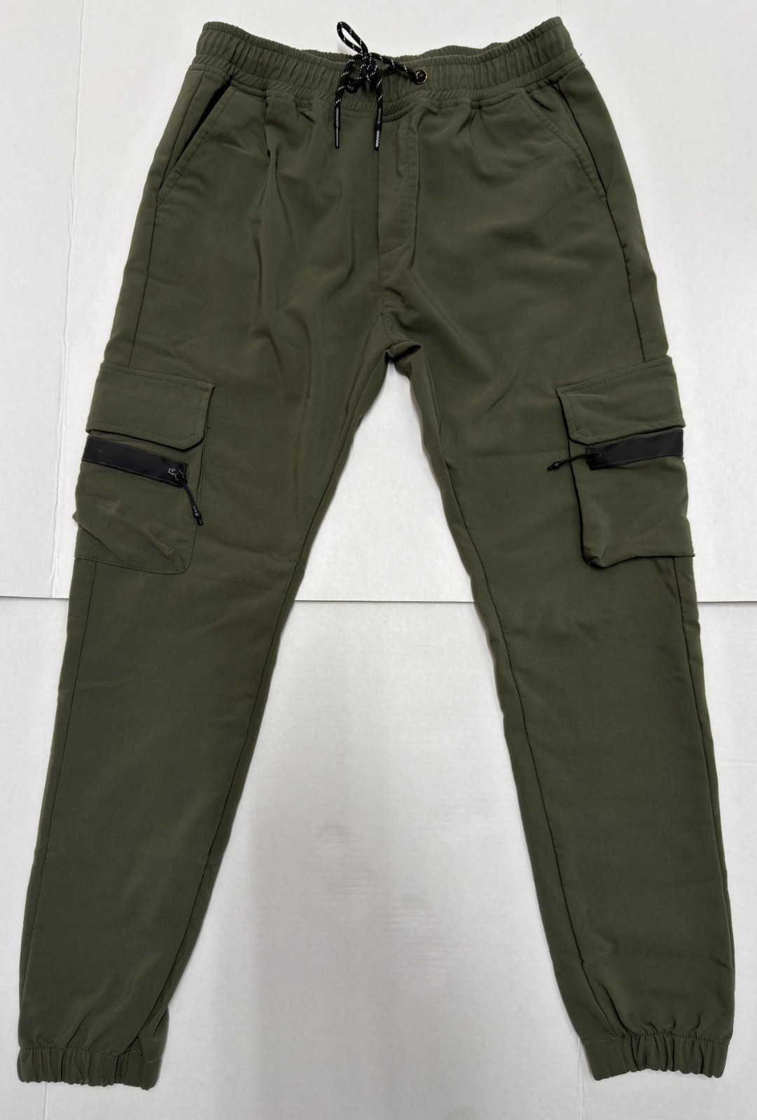 Mens Cargo Combat Flex Work Trouser Relax-Fit Multi Pocket Stretch Workwear Pant