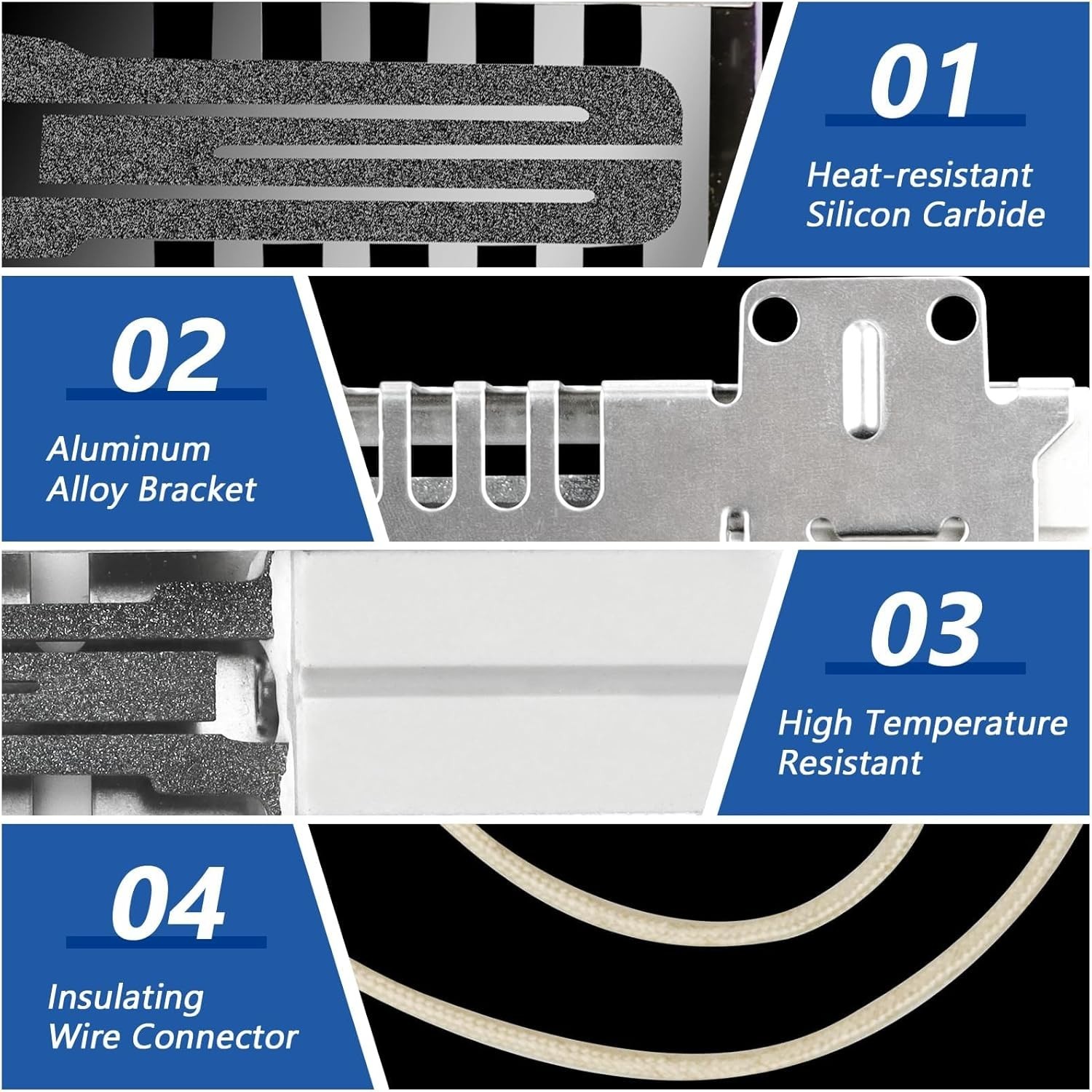 WB13K21 Oven Igniter Replacement for G-E Sam-sung Hot-point Ken-more 5303935066 - Imagen 4