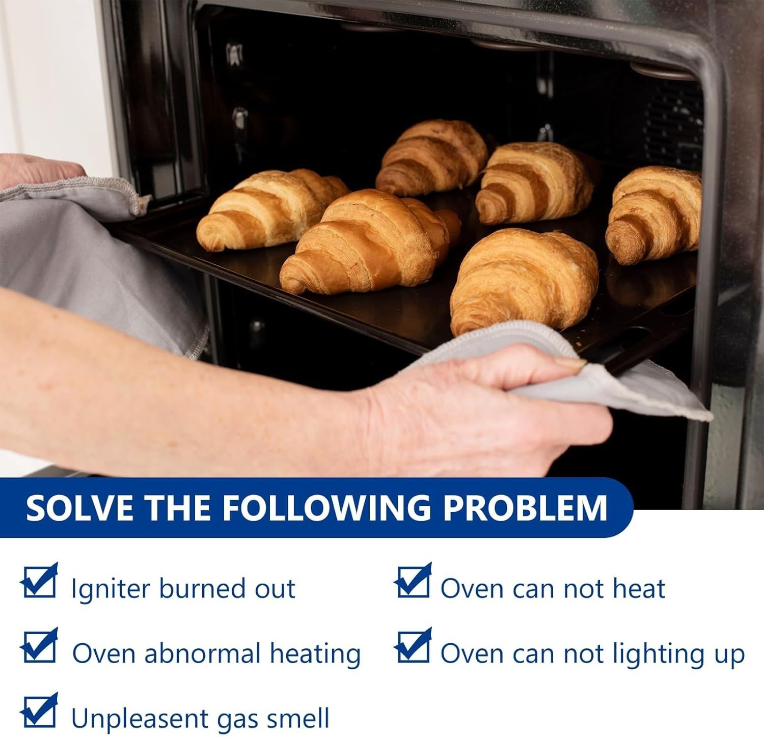 WB13K21 Oven Igniter Replacement for G-E Sam-sung Hot-point Ken-more 5303935066 - Imagen 5