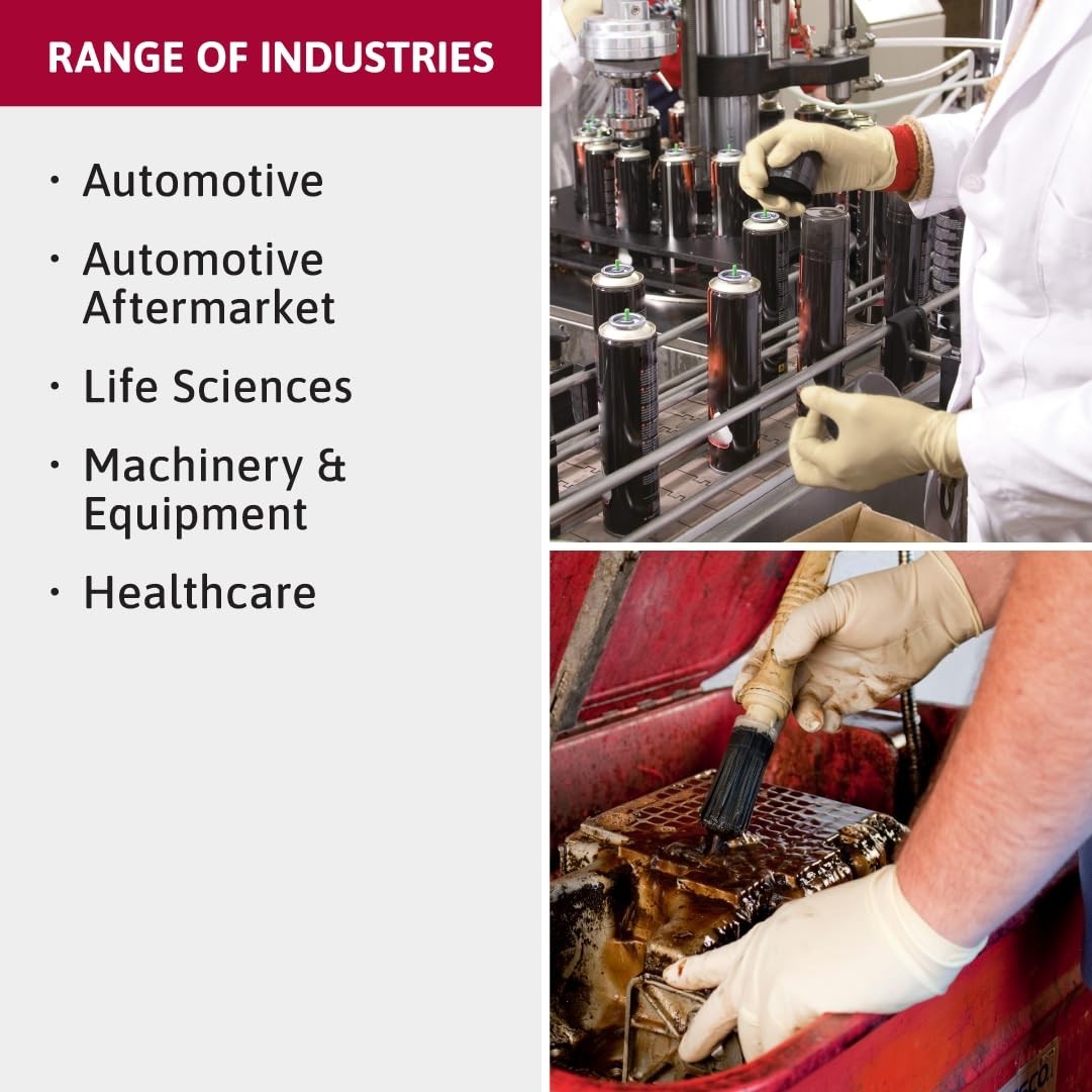 CURAD Comfort Latex Exam Gloves, Small, 100pcs - Imagen 5