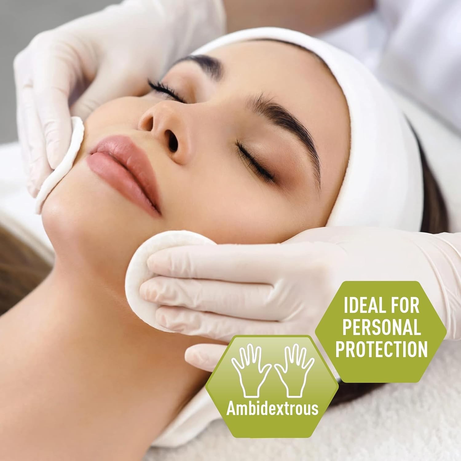 CURAD Comfort Latex Exam Gloves, Small, 100pcs - Imagen 7