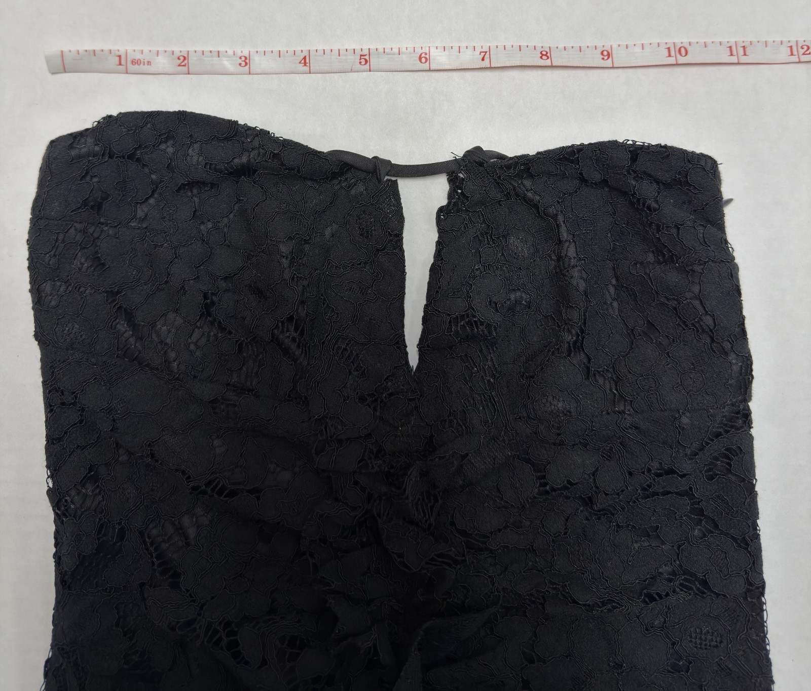 Zara Women’s Satin Effect Pleated Lace Trim Mini Dress EJ3 Black Extra Small