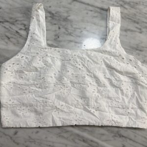 Joie White Size XL Sleeveless Shell 100% Cotton, Lining 100% Polyester Blouse