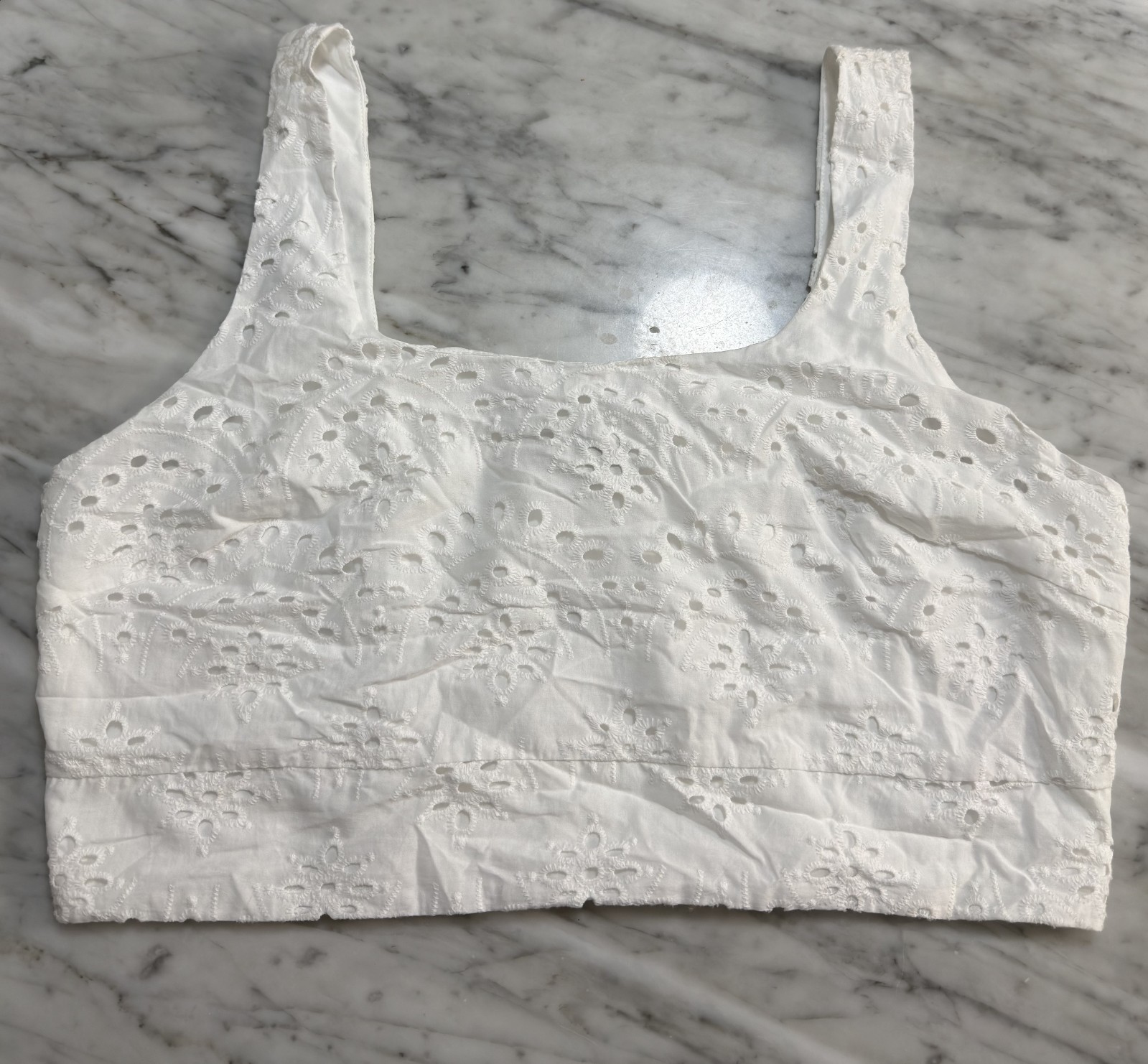 Joie White Size XL Sleeveless Shell 100% Cotton, Lining 100% Polyester Blouse