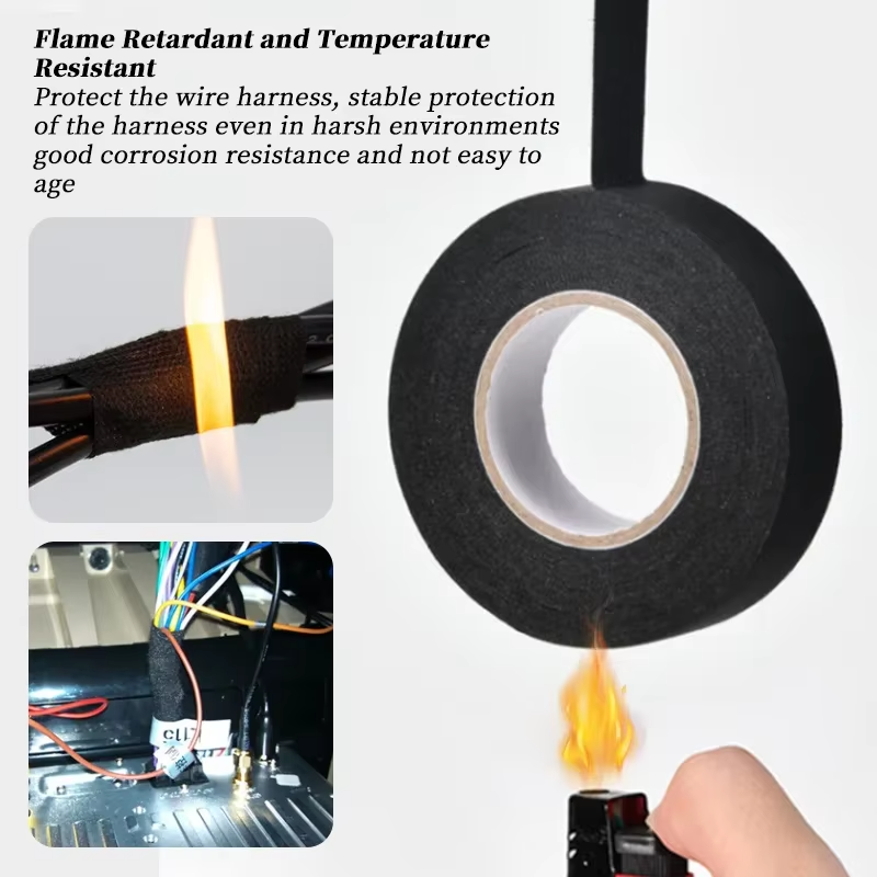 Electrical Insulating Heat Resistant Harness Tape Car Cable Wiring Protection - Imagen 4