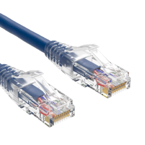 Blue Ethernet Crossover RJ-45 Cat6A Internet Cable 7ft 28AWG Network LAN Patch