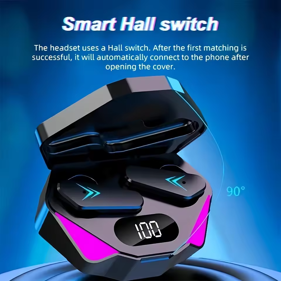 Auriculares Inalámbricos Bluetooth Pantalla Gamer Micrófono Manos Libres