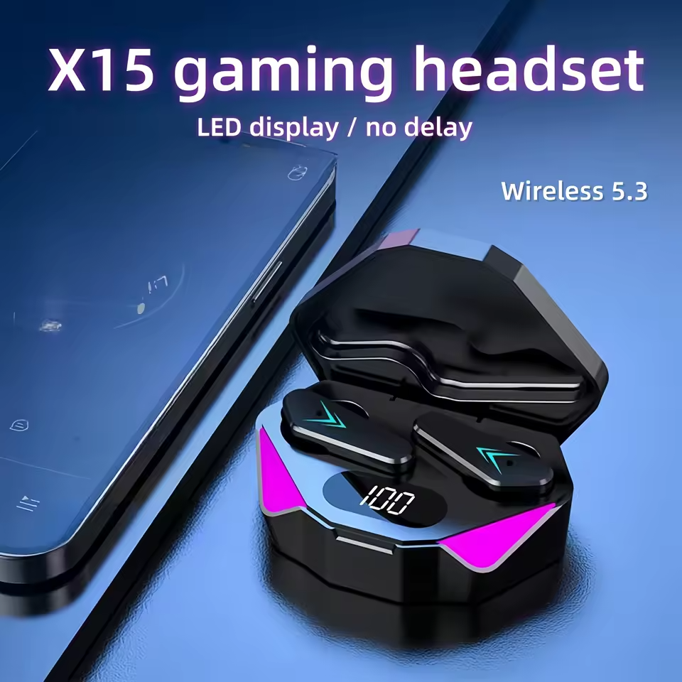 Auriculares Inalámbricos Bluetooth Pantalla Gamer Micrófono Manos Libres - Imagen 4