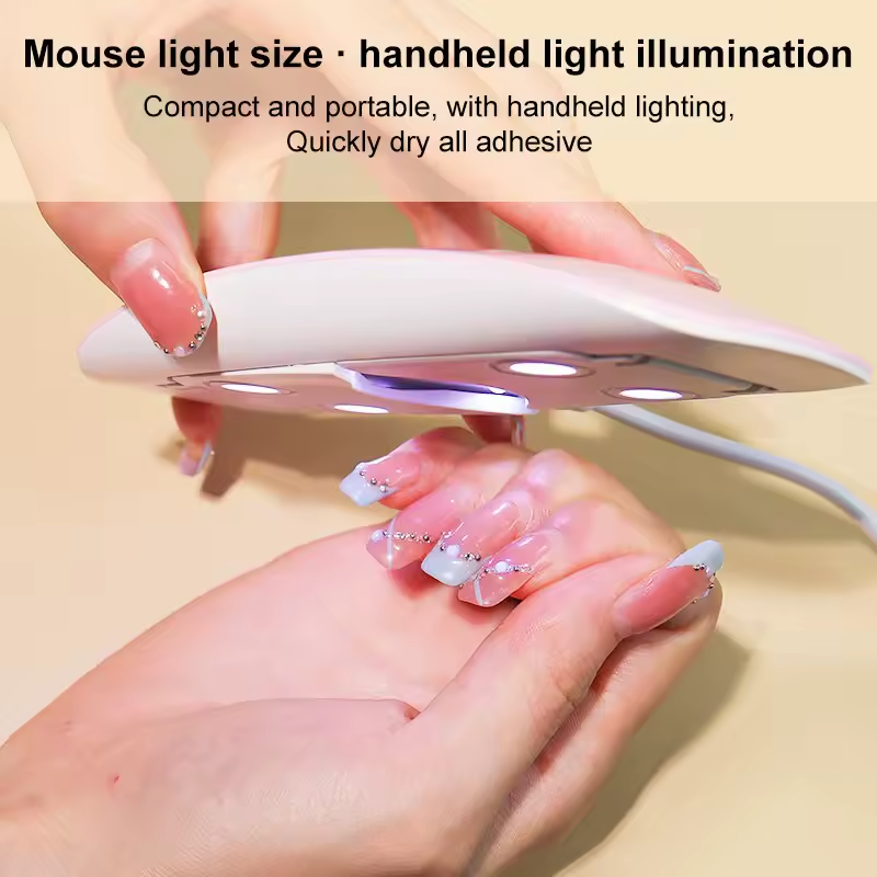 Portable 6W Mini UV LED Lamp USB Charging Gel Polish Curing Machine Nail Dryer - Imagen 3