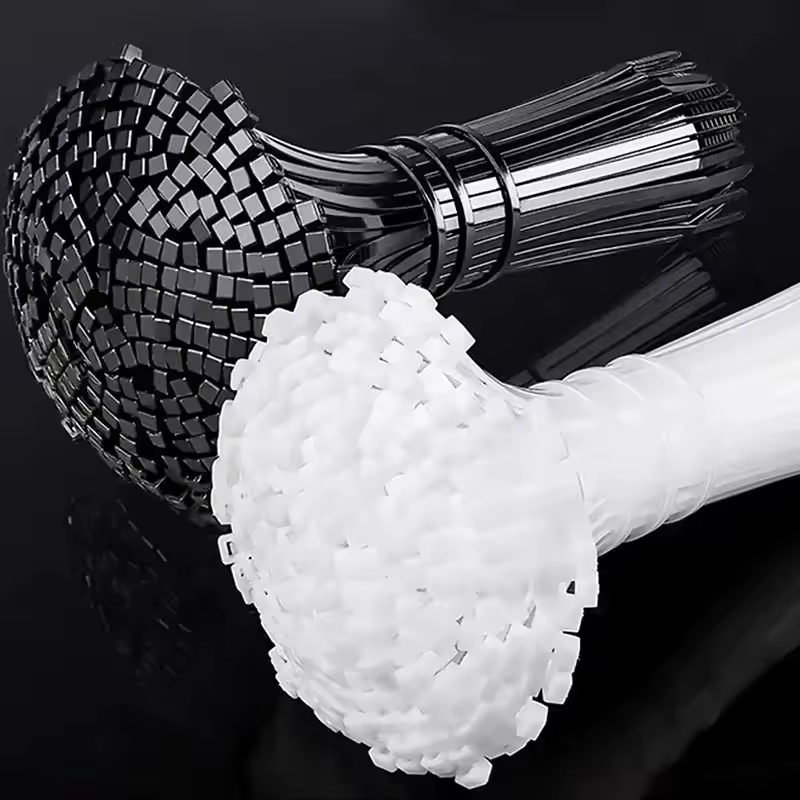 100 BLACK CABLE ZIP TIES Heavy Duty UV Resistant UL 1/8 in x 8 in - Imagen 3