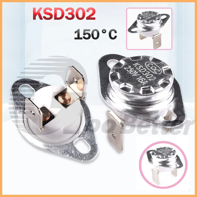 KSD302 Normally Closed Thermostat Thermal Temperature Switch 150°C