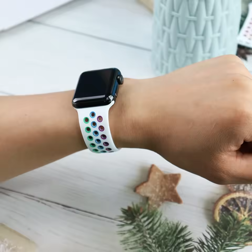 Silicone Band For Apple Watch Strap 44mm 45mm 40mm 41mm Sport Bracelet iWatch