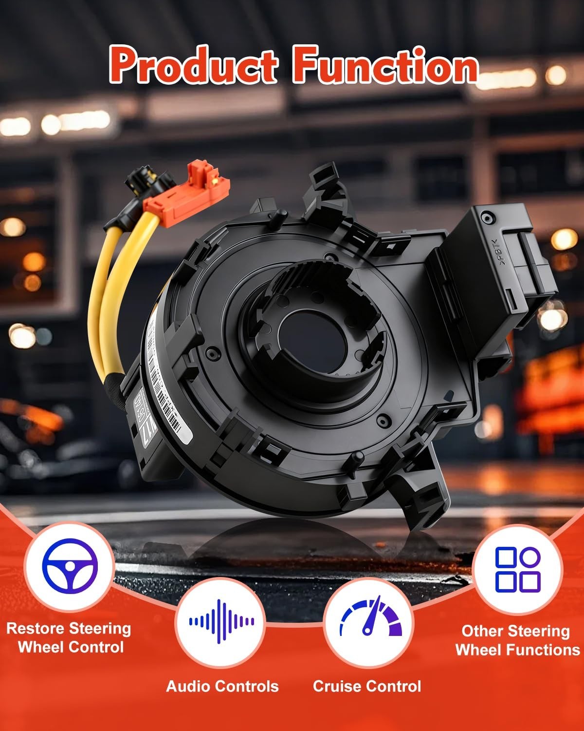 84306-09020 Clock Spring For Toyota RAV4 Corolla Tacoma Lexus IS300 2012-2022 - Imagen 3