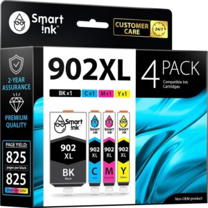 4 Pack 902XL Ink compatible with HP 902 OfficeJet 6978 6968 6954 6976 6979 6950
