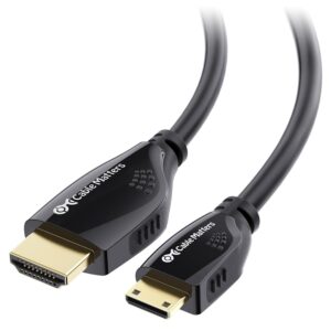 Mini HDMI to HDMI Cable Adapter Converter 4K UHD High Speed HD HDMI A to Mini C