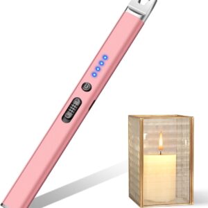 LcFun Candle Lighter Electric USB Rechargeable Plasma Arc with Black