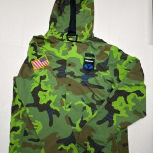 Nike Men´s Tall Hooded Jacket Green Camo Size Large