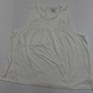 Lucky Brand Sleeveless White Blouse With Size ExtraLarge