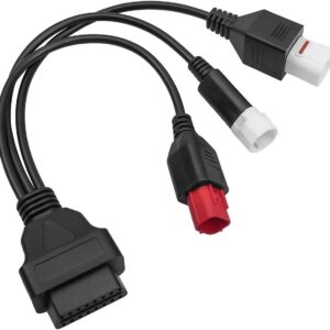YAMAHA 3/4/6 Pin Honda 6 Pin To OBD2 16 Pin Car Cable Adapter For YAMAHA Honda