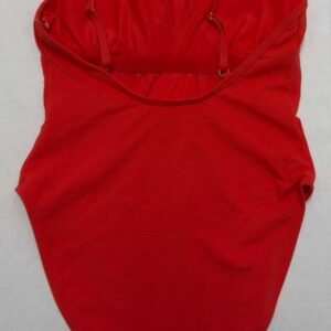 Wilo The Label Women’s Red One-Piece Swimsuit Scoop Neck  Straps Size ExtraSmall