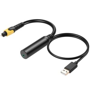 Digital Optical Audio Converter USB Powered Toslink To 3.5mm/RCA For TV Soundbar