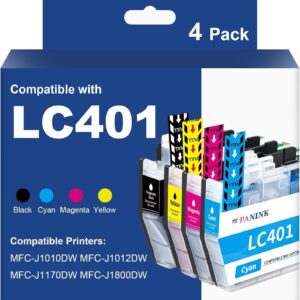 LC401XL Black Color Ink Compatible for Brother MFC-J1010DW J1170DW J1012DW LOT