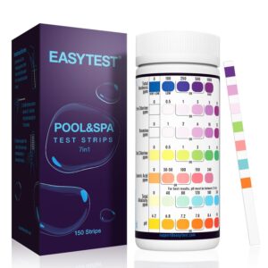 Easytest Pool Test Strips 150 Strips (7 Tests) For Hot Tubs & SpasTesting for PH