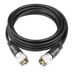 RG58 Silver PL259 UHF Male to PL259 UHF Male Coax RF Cable USA Lot