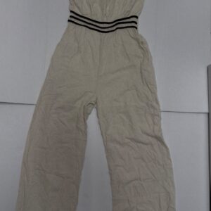 Monteau Women’s Linen Strapless Jumpsuit Size Medium