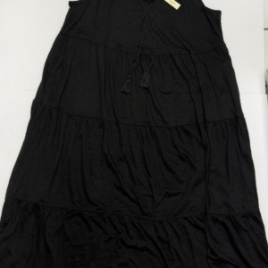 Women's Summer Maxi Dress Casual V-Neck Sleeveless Linen Sundresses with Pockets