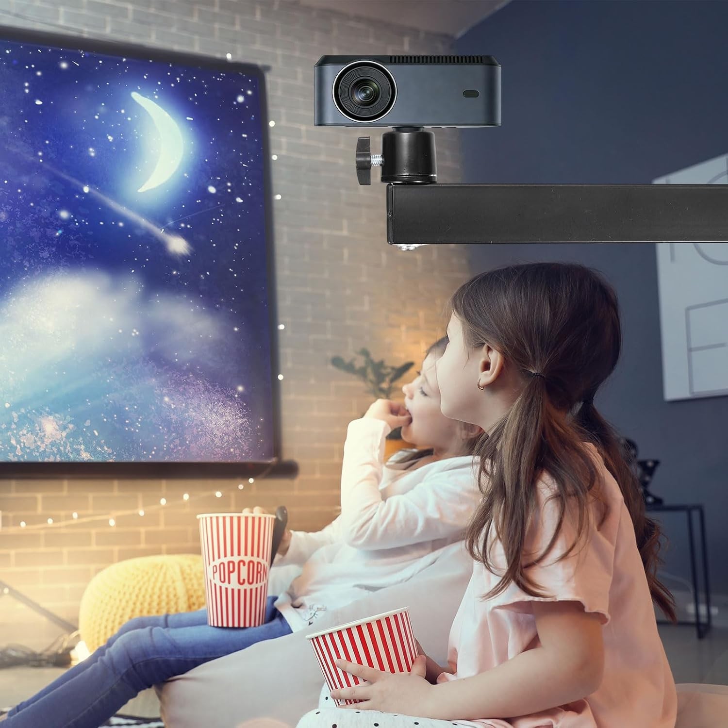 MECCANIXITY Foldable Projector Wall Mount 360° Adjustable 1/4 Screw - Image 5