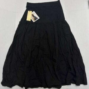 Nation LTD Black Crinkled Skirt Womens Small Long Los Angeles Style