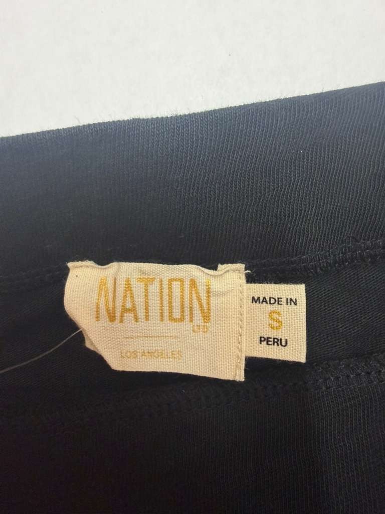 Nation LTD Black Crinkled Skirt Womens Small Long Los Angeles Style - Image 4