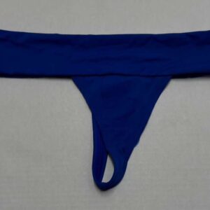 Rae Dunn Womens Dark Blue Thong Underwear Size M Nylon Spandex