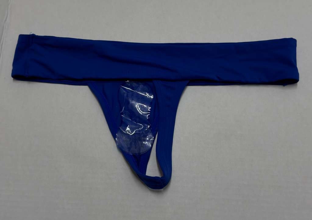 Rae Dunn Womens Dark Blue Thong Underwear Size M Nylon Spandex - Image 2