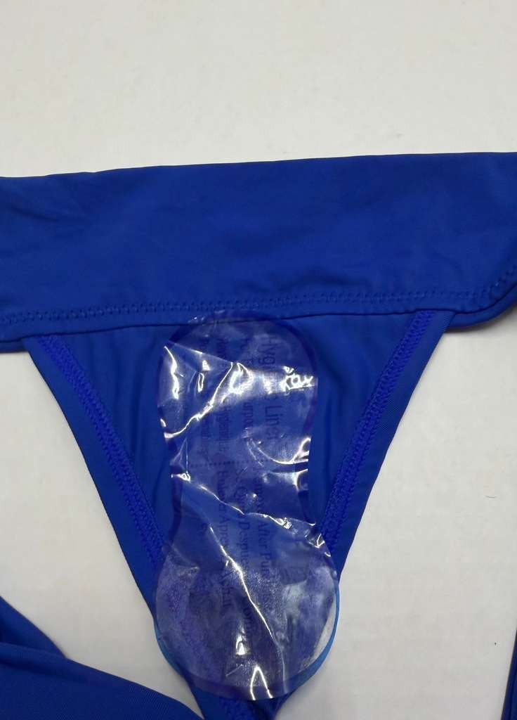 Rae Dunn Womens Dark Blue Thong Underwear Size M Nylon Spandex - Image 3