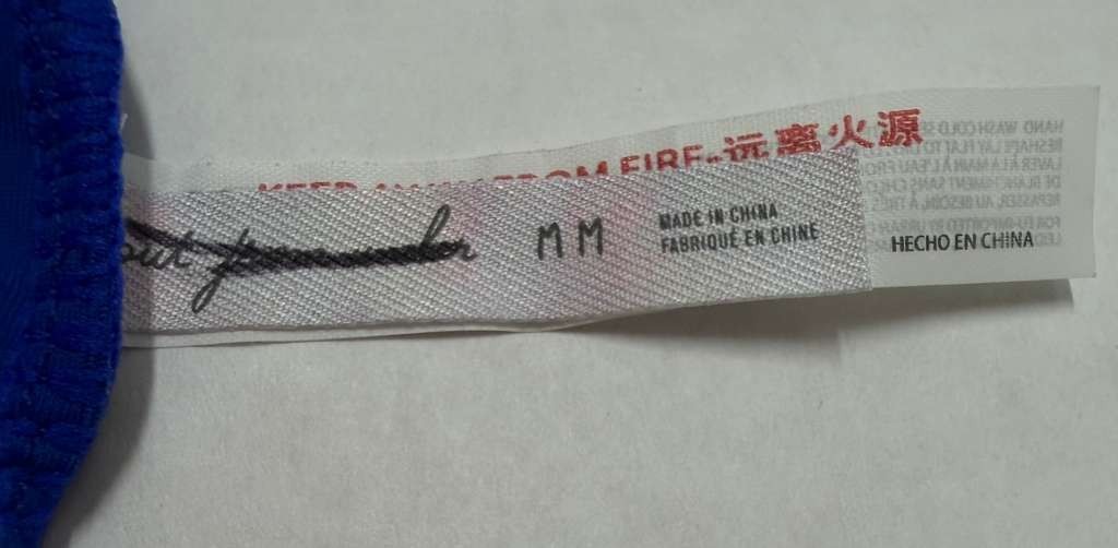 Rae Dunn Womens Dark Blue Thong Underwear Size M Nylon Spandex - Image 4