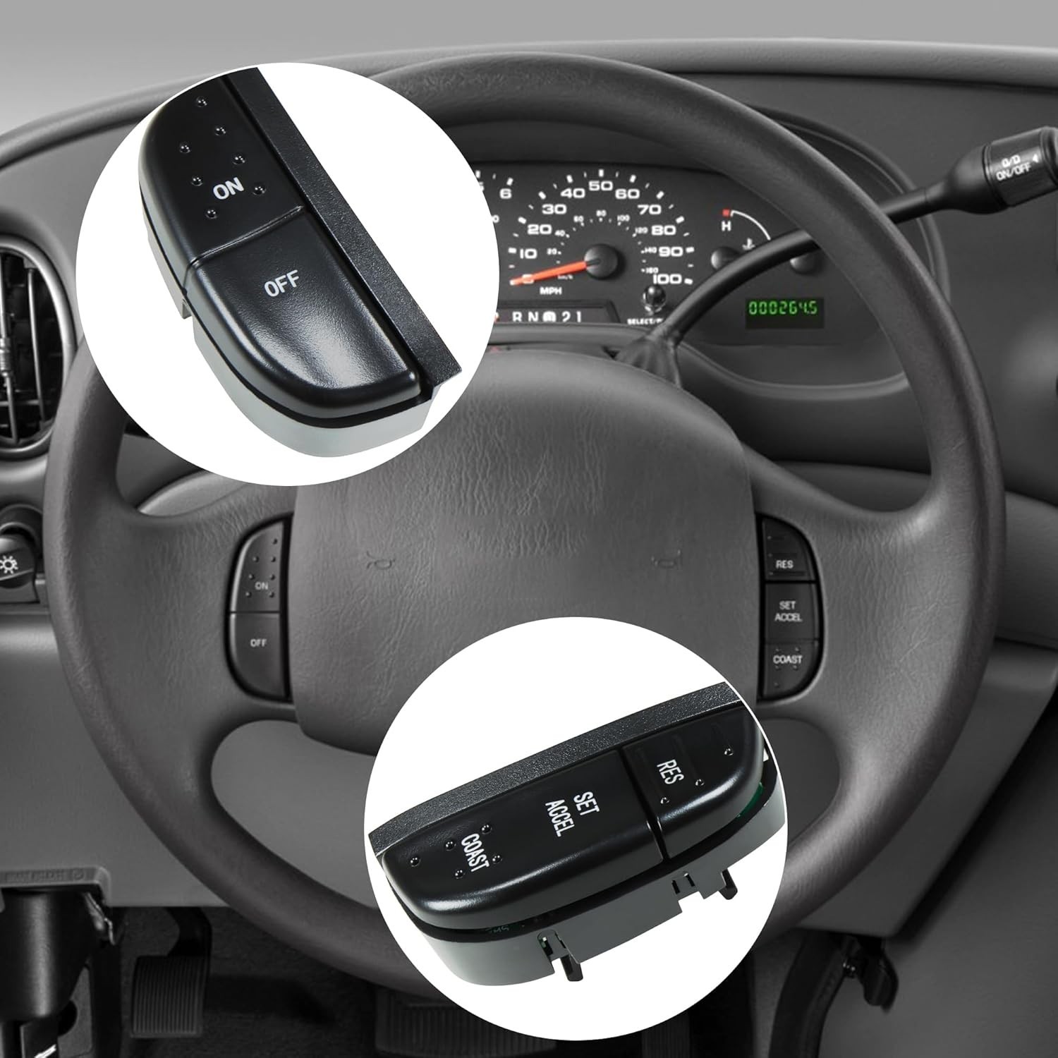 Cruise Control Switch for Ford E150 E250 F150 F250 F350 1997-2010 - Image 3